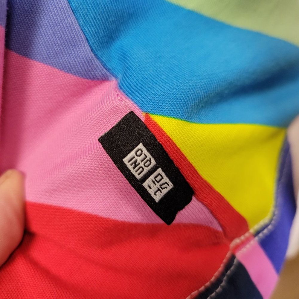 Marimekko x Uniqlo Colorful Geometric Boxy Oversized Tee Shirt Womens XS - Picture 7 of 9
